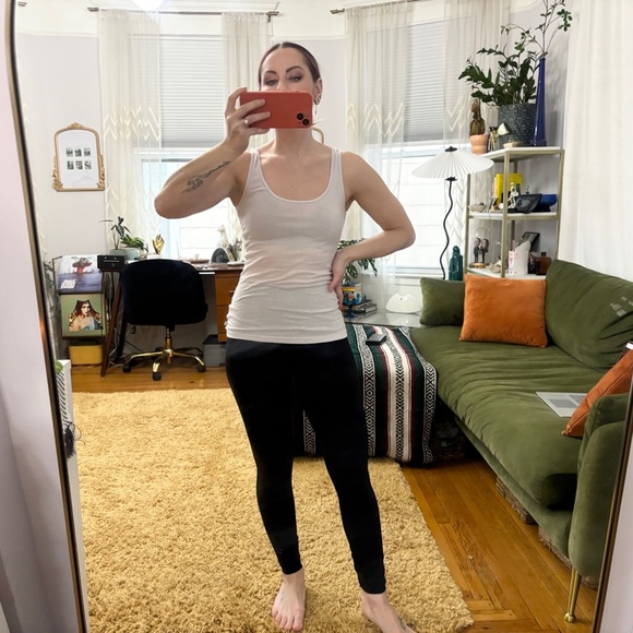 James Perse Soft Pink Ribbed Longline Women's Sleeveless Tank Top - Sz 1 - Picture 5 of 12